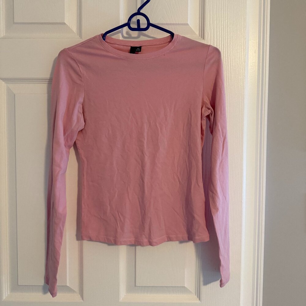 Estelle Long Sleeve T Shirt Pink
